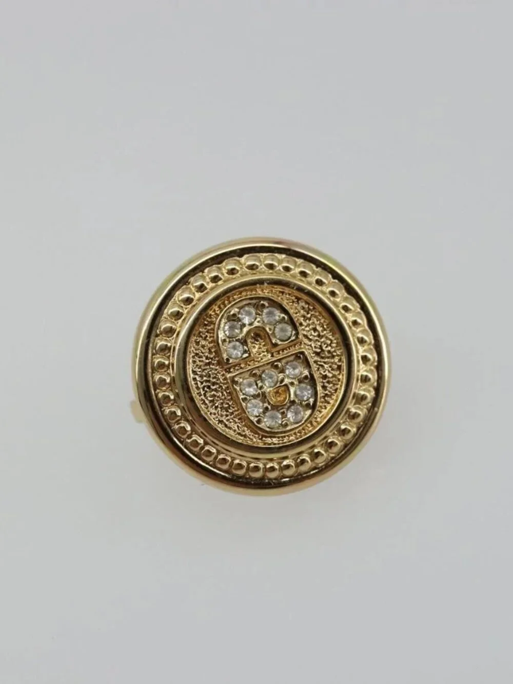 Christian Dior Earring metal Gold Tone Auth ka3906A